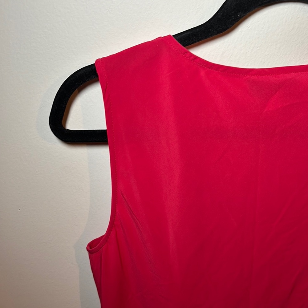 Spense Pink Ruffled Fitted Tank Top - Picture 6 of 15